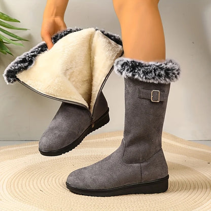 Katherine | Women's Tall Fur-Trimmed Winter Boots 3