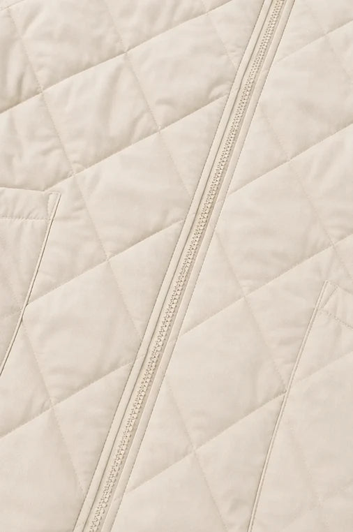 Knitpuff | Quilted Patchwork Puffer Jacket with Knit Panels 8