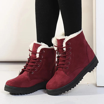 Lace-Up Black Ankle Boots | Women's Comfortable Booties 2