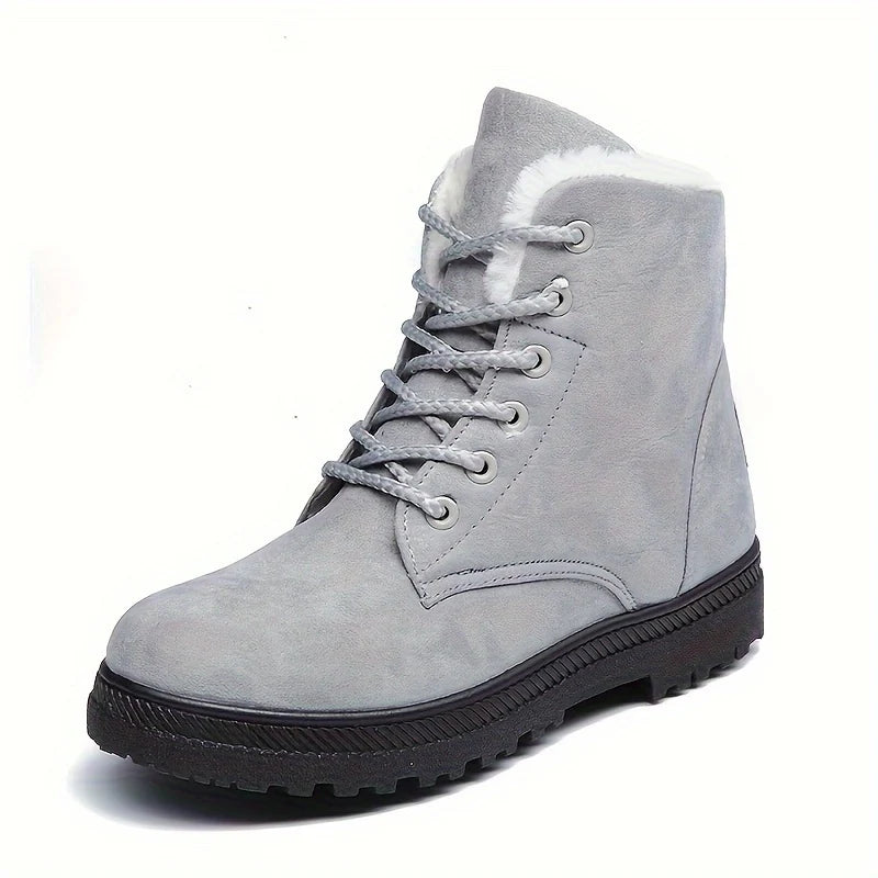 Lace-Up Black Ankle Boots | Women's Comfortable Booties 3