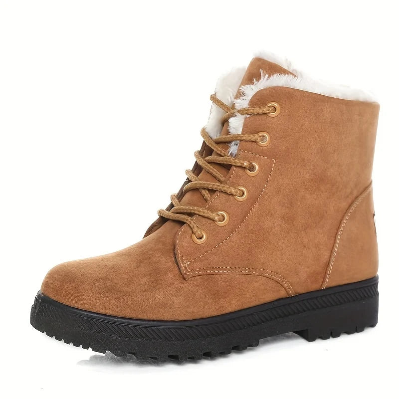 Lace-Up Black Ankle Boots | Women's Comfortable Booties 6