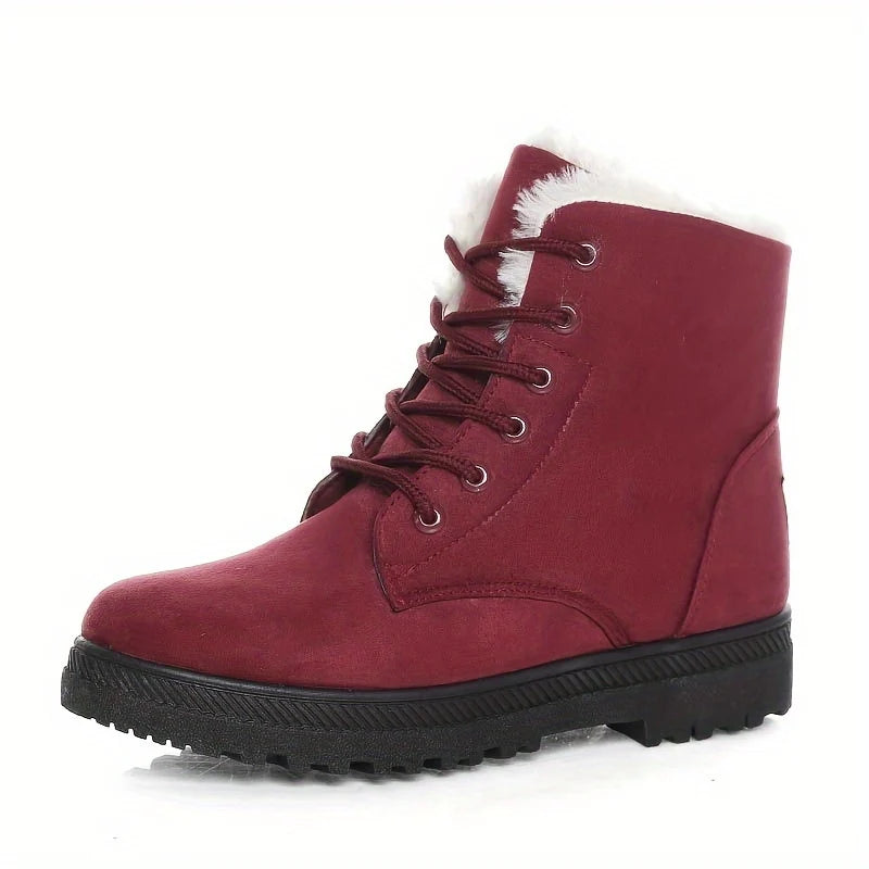 Lace-Up Black Ankle Boots | Women's Comfortable Booties 7