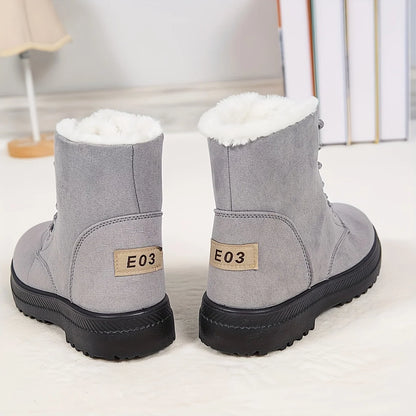Lace-Up Black Ankle Boots | Women's Comfortable Booties 8