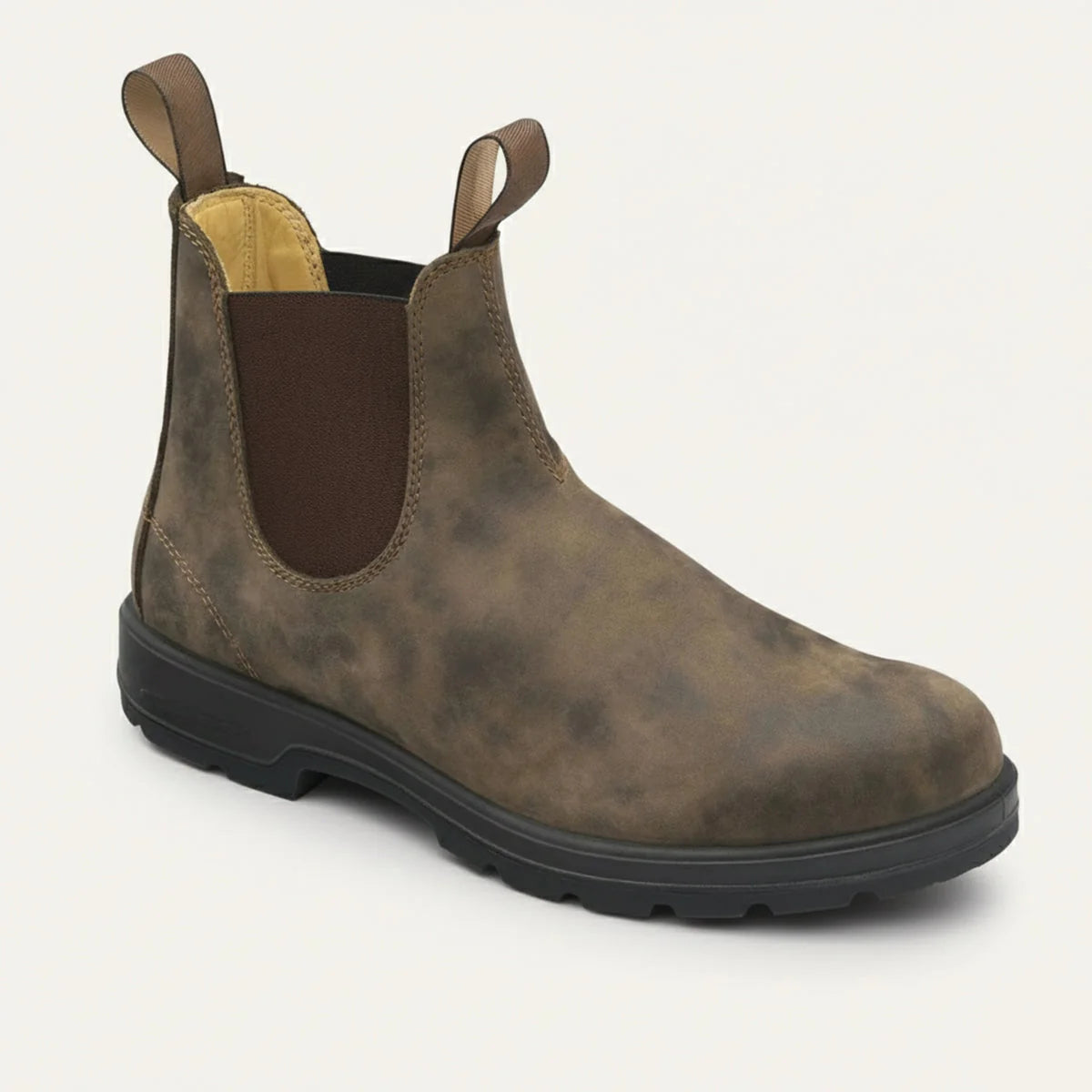 Leather Chelsea Boots Men | Slip-On Red Sole Classic 0