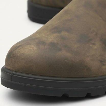 Leather Chelsea Boots Men | Slip-On Red Sole Classic 3