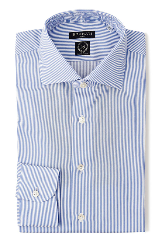 Light Blue White Cutaway Collar Dress Shirt | Men's Dress Shirt 0