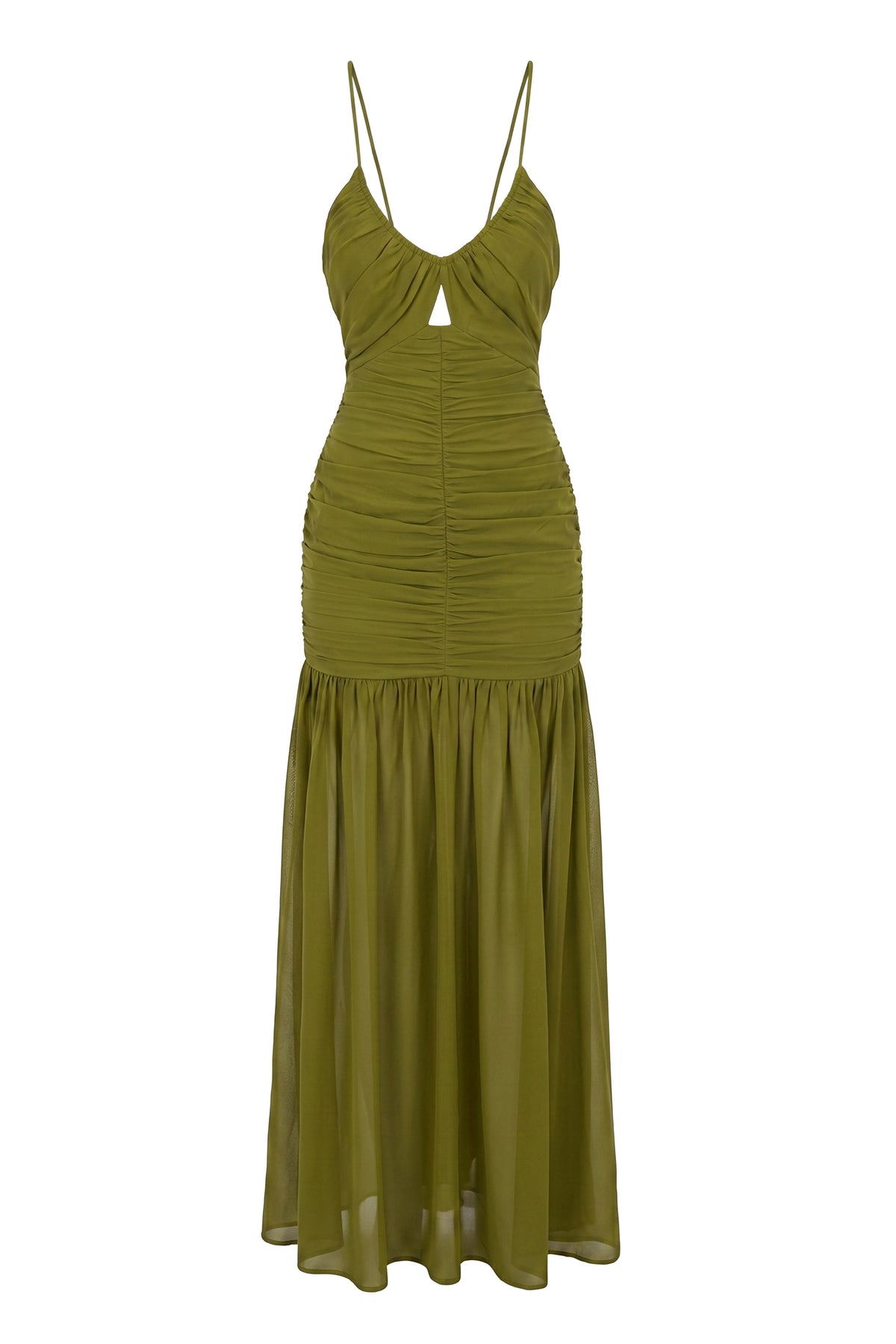 Lime Green Chiffon Maxi Dress | Long Dresses for Women 2