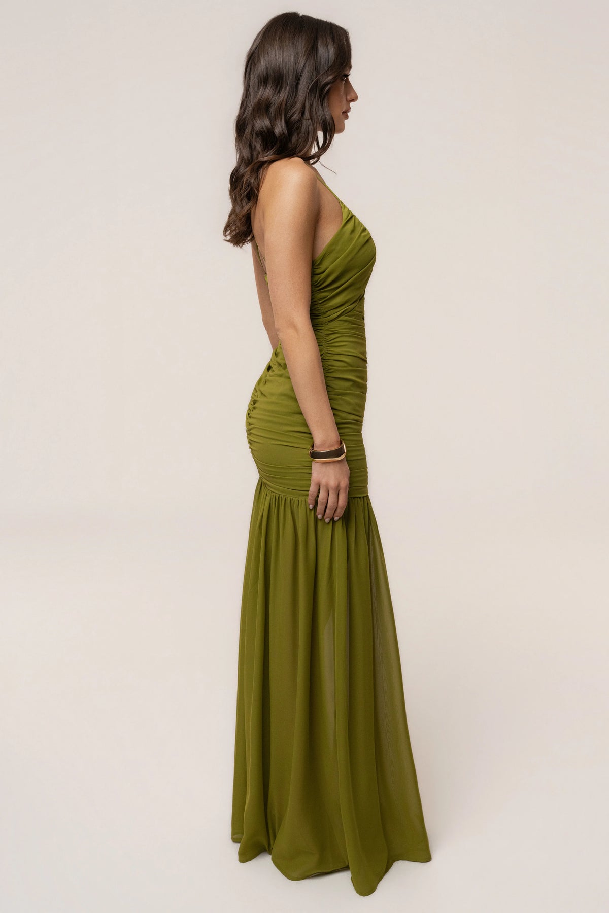 Lime Green Chiffon Maxi Dress | Long Dresses for Women 7