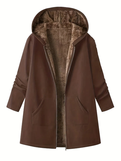 Lorna | Women's Hooded Long Puffer Coat Soft-Lined 7