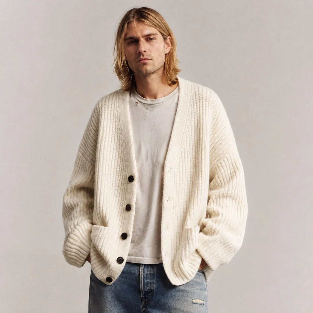 Lucille | Women’s Relaxed V-Neck Cardigan Sweater 5