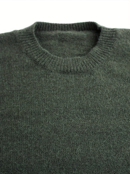 Lydia | Women's Ribbed Sweater with Striped Cuffs 2