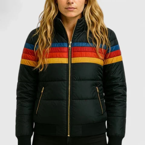 Madison | Black Puffer Jacket for Women 4