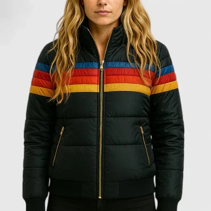 Madison | Black Puffer Jacket for Women 4