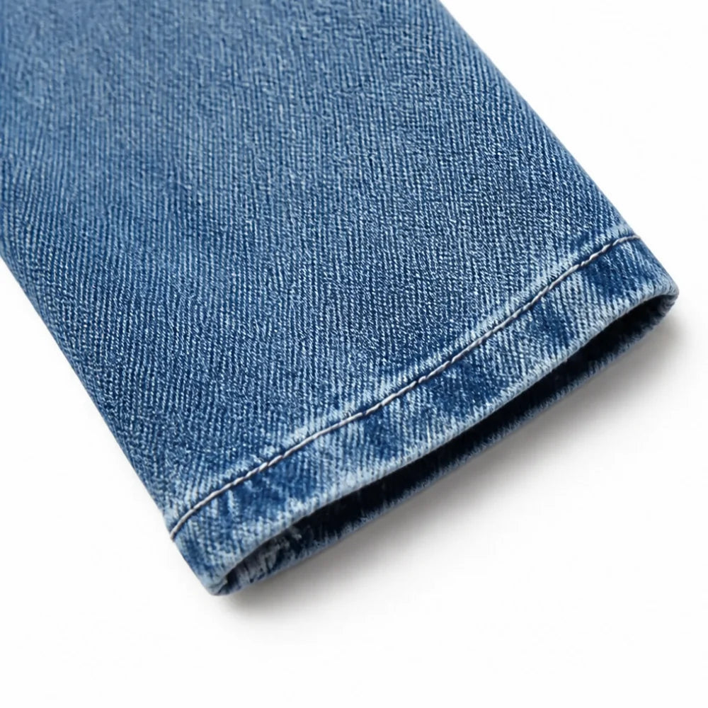 Maelyn | Women's Ruffle-Trim Open-Front Denim Jacket 8