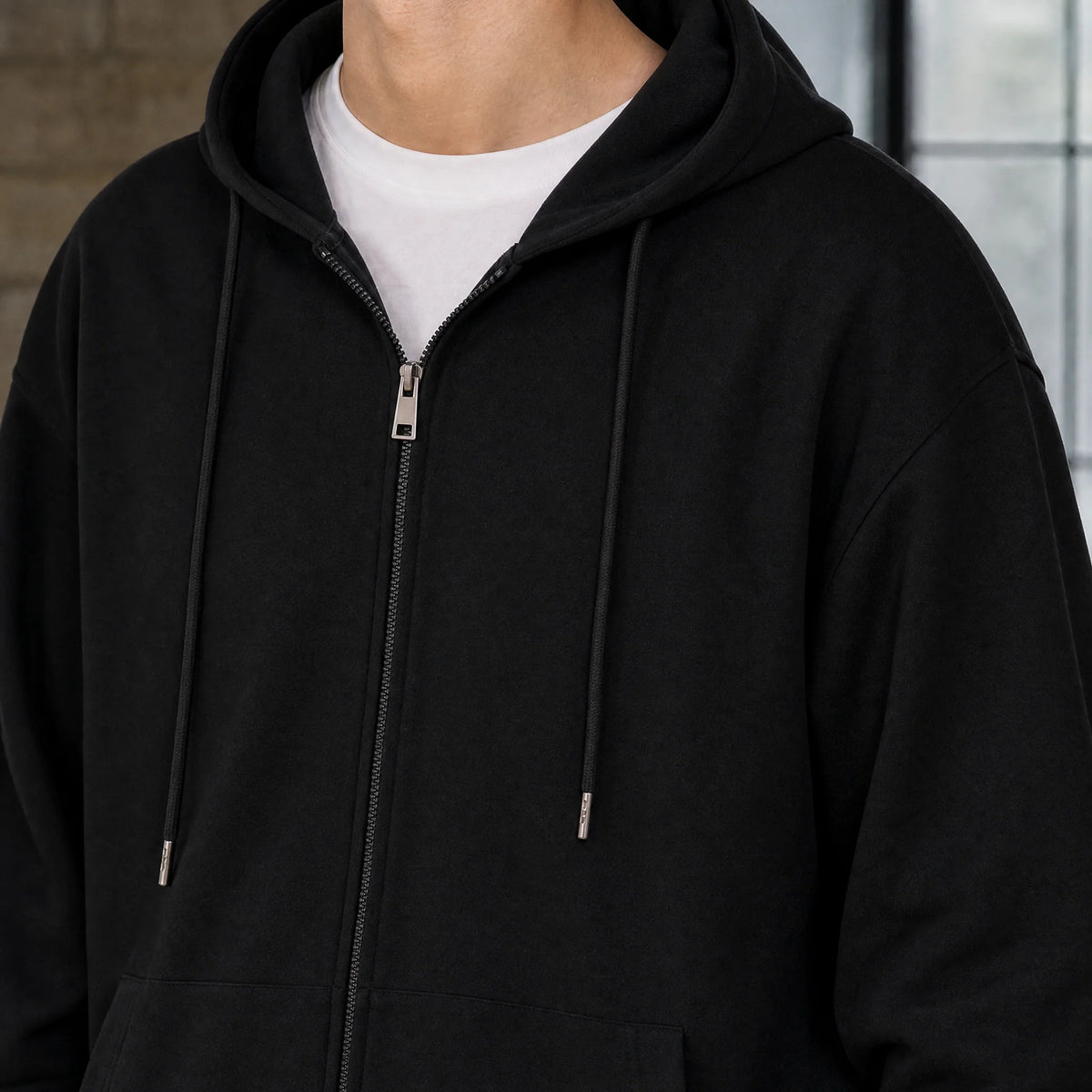 Marcel Oversized Hoodie | Men's Relaxed Fit Zip Sweatshirt 1