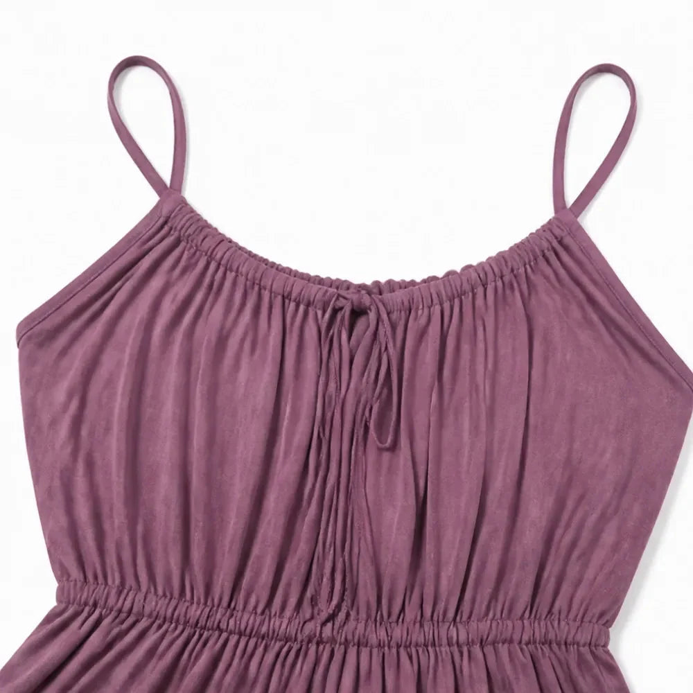 Marielle | Women's Backless Drawstring Maxi Dress 6