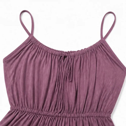 Marielle | Women's Backless Drawstring Maxi Dress 6