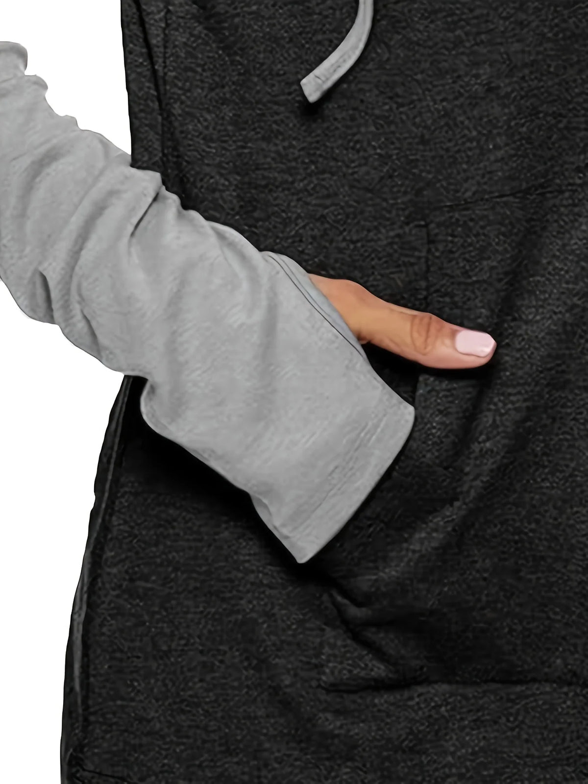 Marlene | Two-Tone Drawstring Hoodie Casual Wear 4