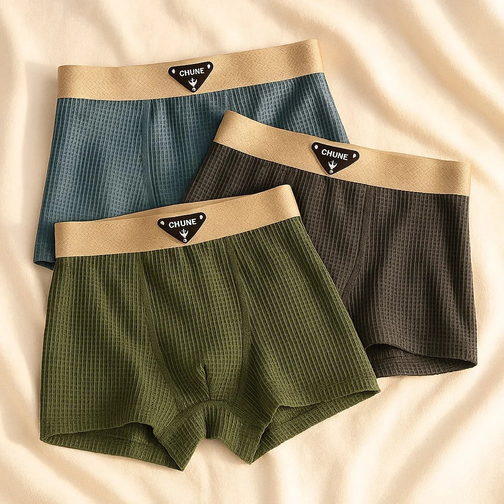 Mateo | Men's Cotton Boxer Briefs Set Mid-Rise Short Leg 0