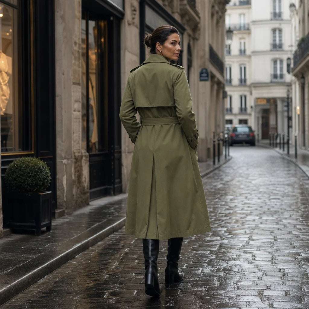 Mayfield | Double-Breasted Belted Long Trench Coat 6