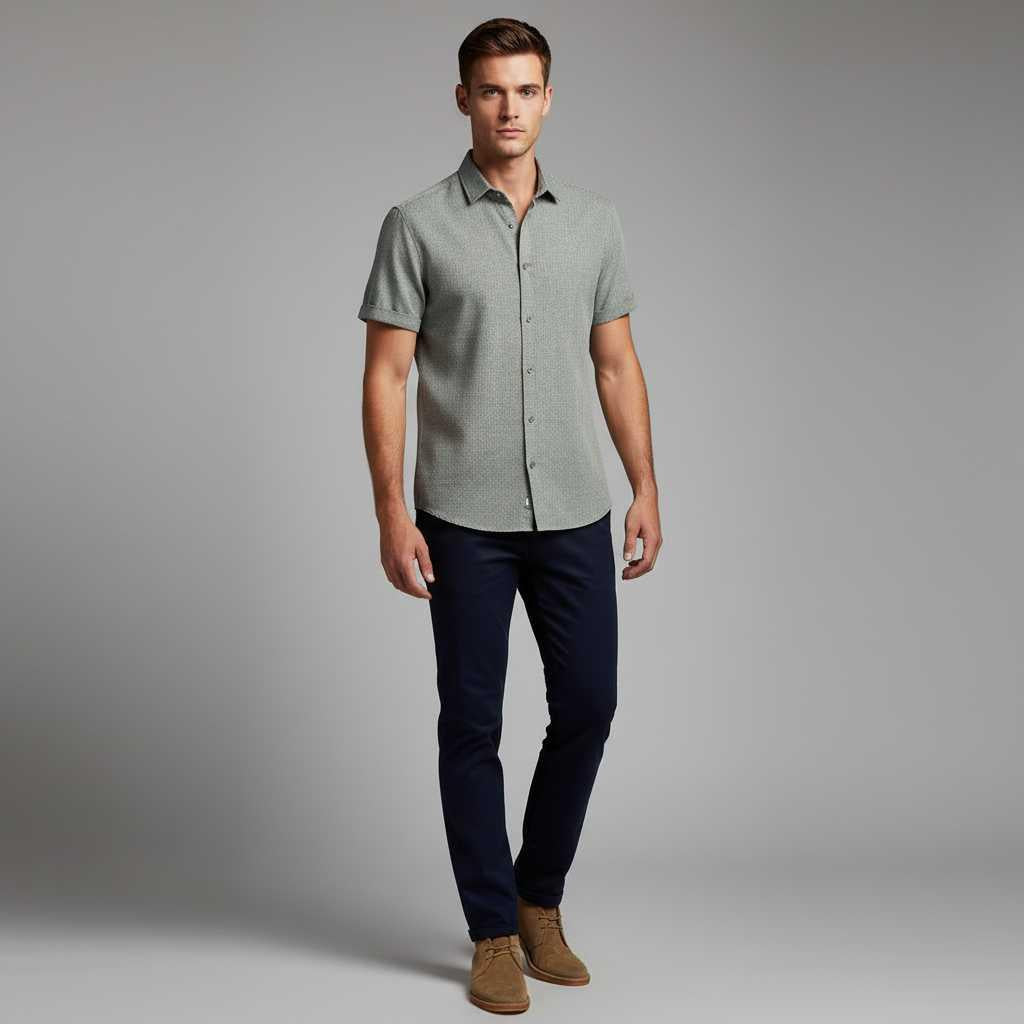 Men's Casual Summer Shirt | Lightweight Short Sleeve Tee