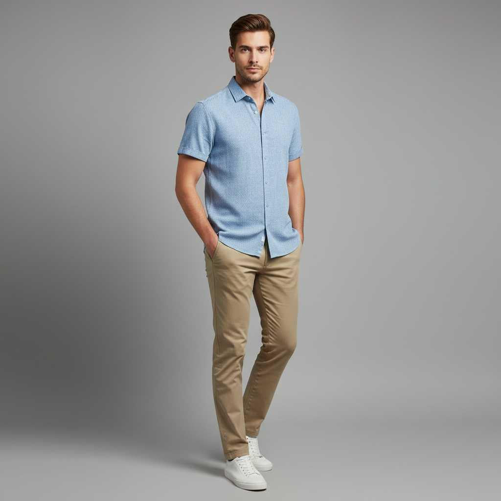 Men's Casual Summer Shirt | Lightweight Short Sleeve Tee