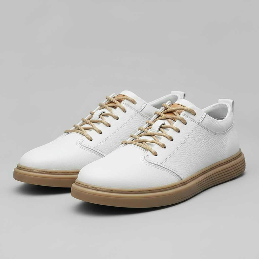 Men's Leather Sneakers | Elegant Comfort Footwear
