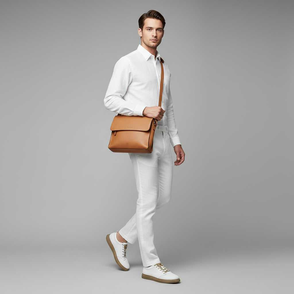 Men's Leather Sneakers | Elegant Comfort Footwear