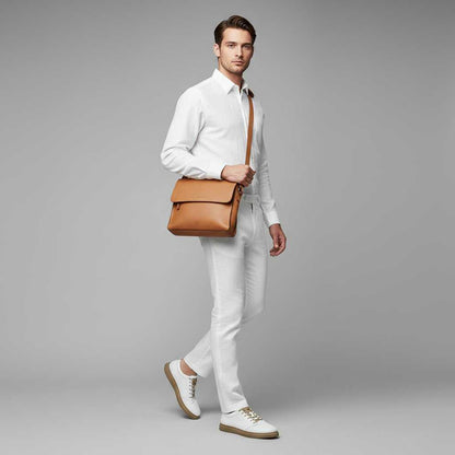 Men's Leather Sneakers | Elegant Comfort Footwear