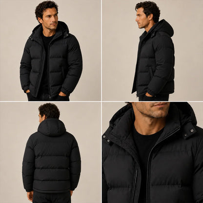 Men's Insulated Hooded Puffer Jacket | Men's Winter Coats 4