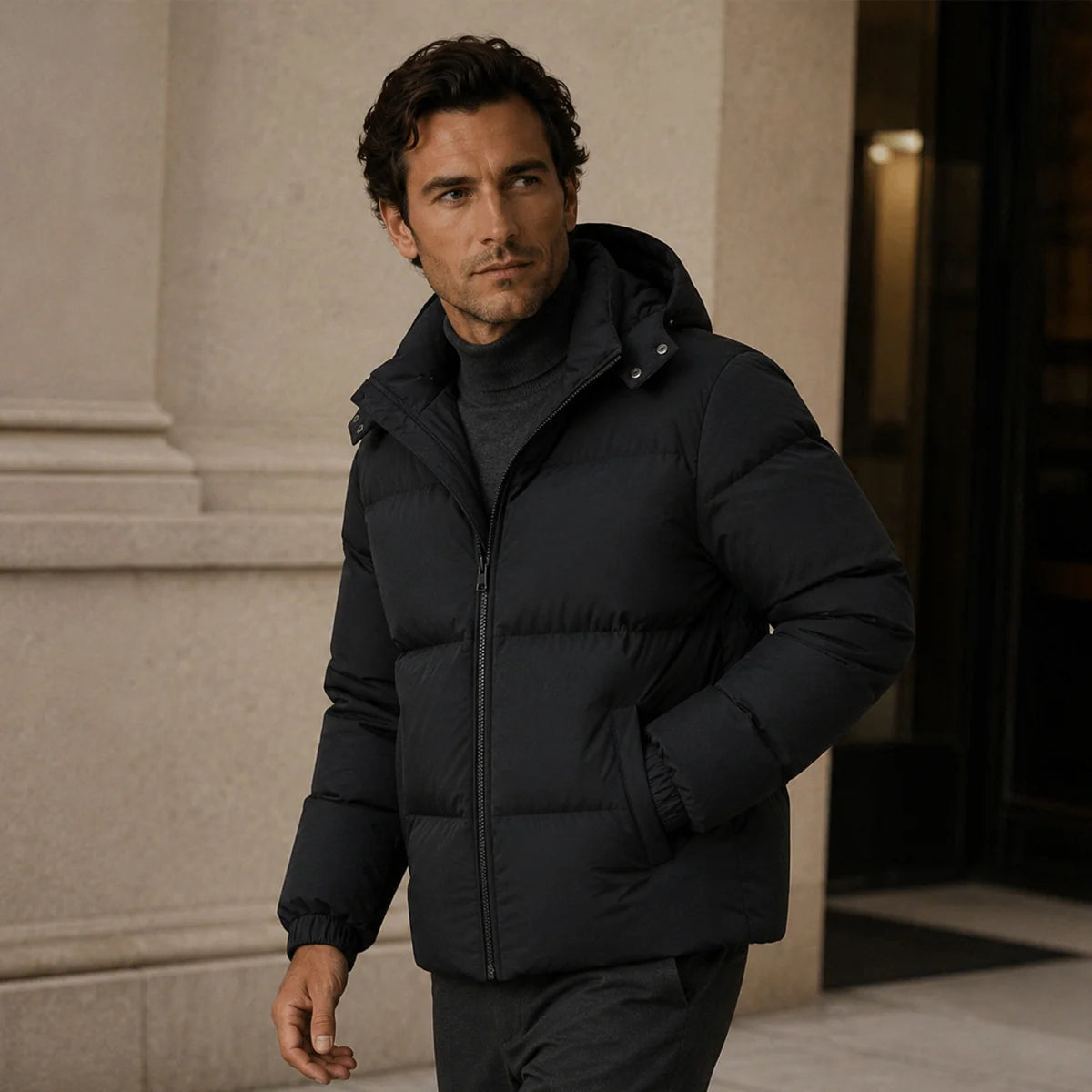 Men's Insulated Hooded Puffer Jacket | Men's Winter Coats 5