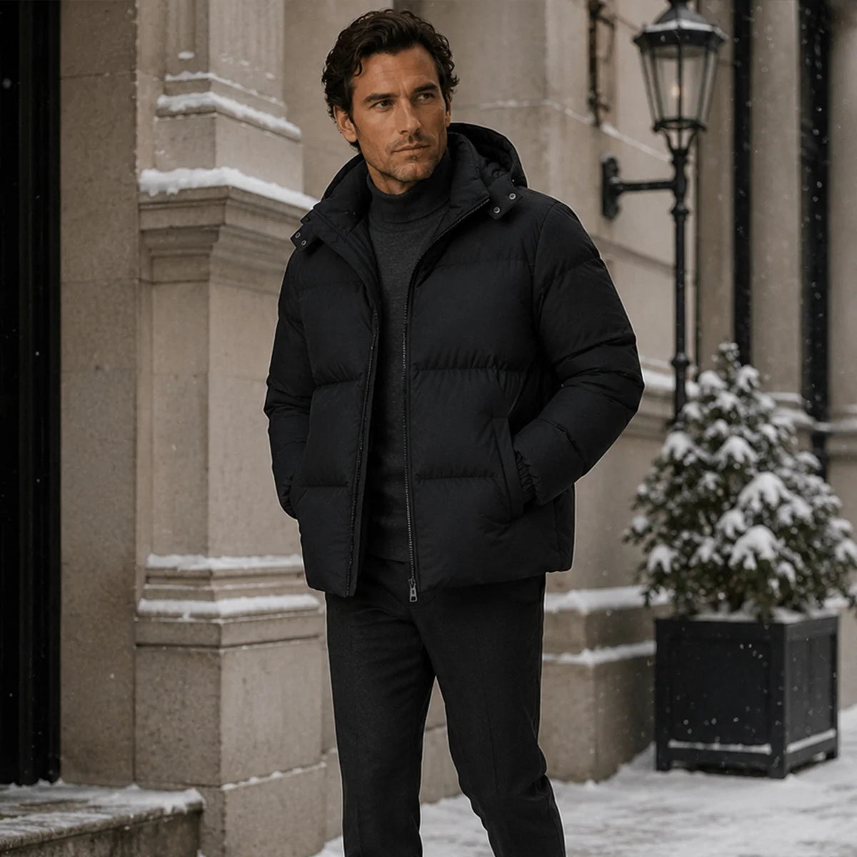 Men's Insulated Hooded Puffer Jacket | Men's Winter Coats 6