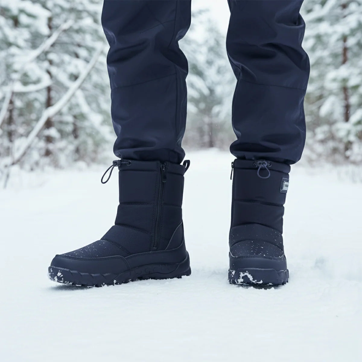 Men's Insulated Winter Snow Boots | Winter Work Boots 6