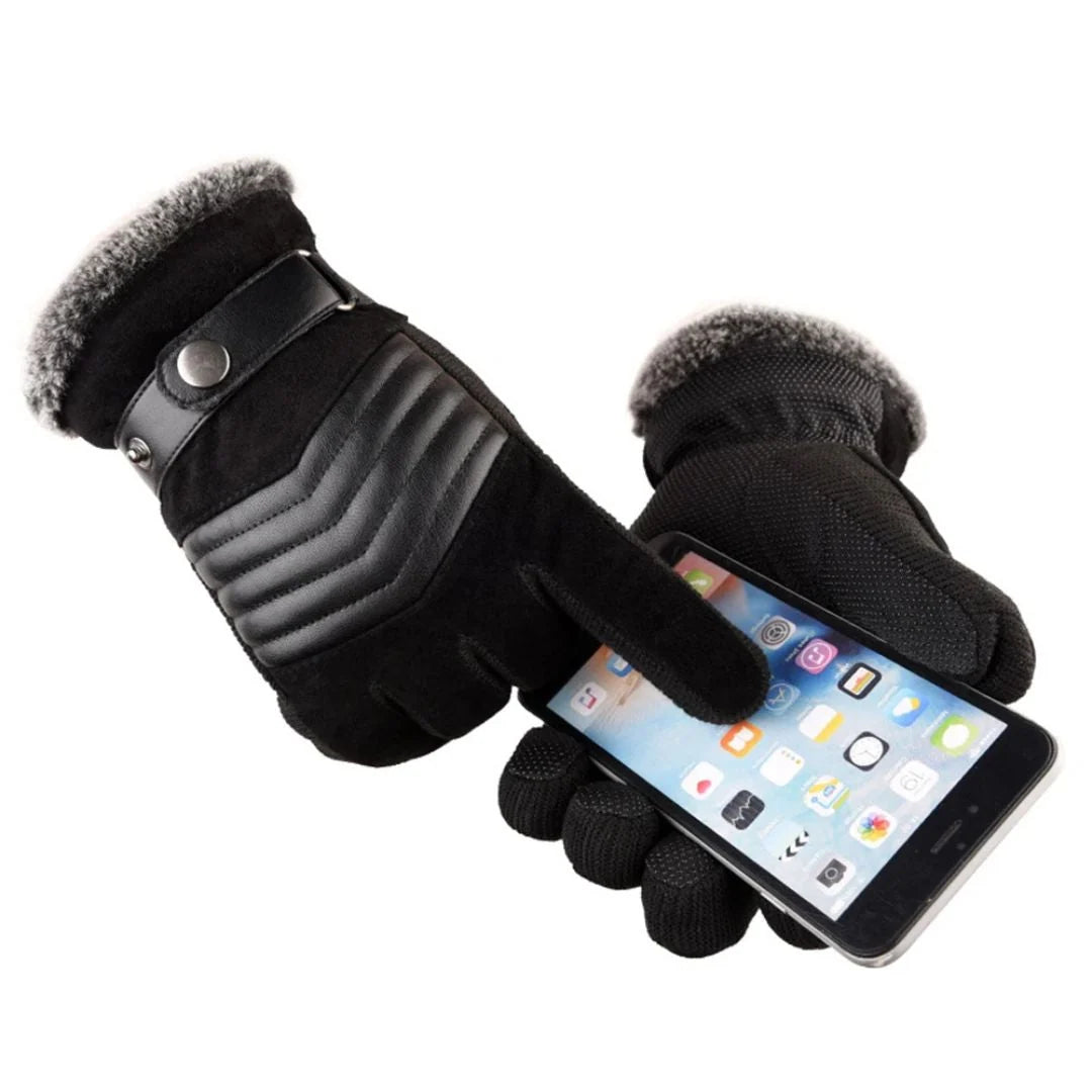 Men's Leather Gloves | Winter Touchscreen Gloves for Men 3