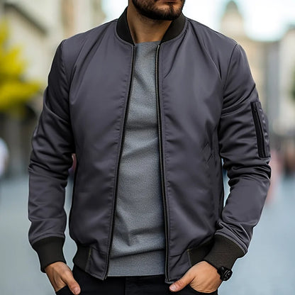 Men's Lightweight Bomber Jacket | Men's Jacket with Zippered Pocket 3