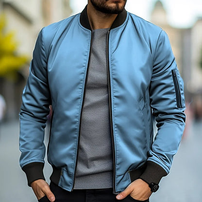 Men's Lightweight Bomber Jacket | Men's Jacket with Zippered Pocket 5
