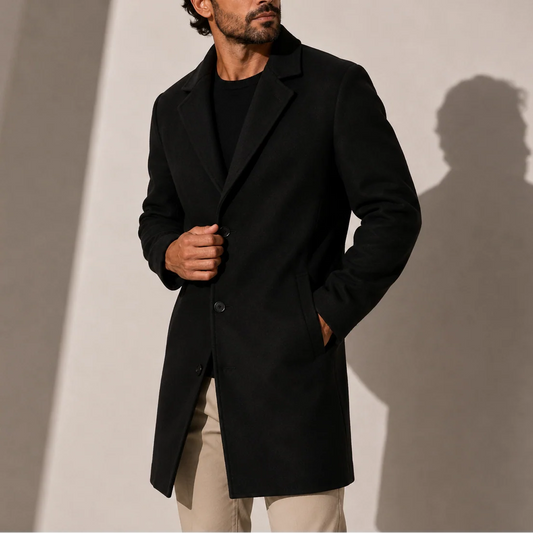 Men’s Overcoat – Classic Tailored Smart Casual Style 0