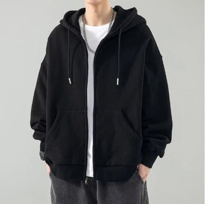 Men's Oversized Zip-Up Hoodie | Casual All-Season Sweatshirt 2