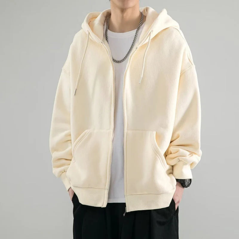 Men's Oversized Zip-Up Hoodie | Casual All-Season Sweatshirt 3