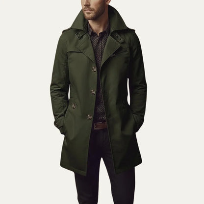 Men's Slim Fit Overcoat | Smart Mid-Length Winter Coat 3