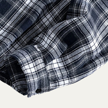 Men's Retro Plaid Flannel Shirt | Loose Fit Casual Top 3