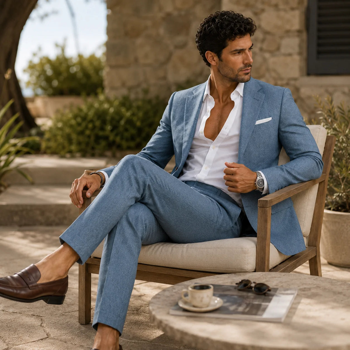Men's Slim Fit Black Suit | Wedding Suits for Men 8