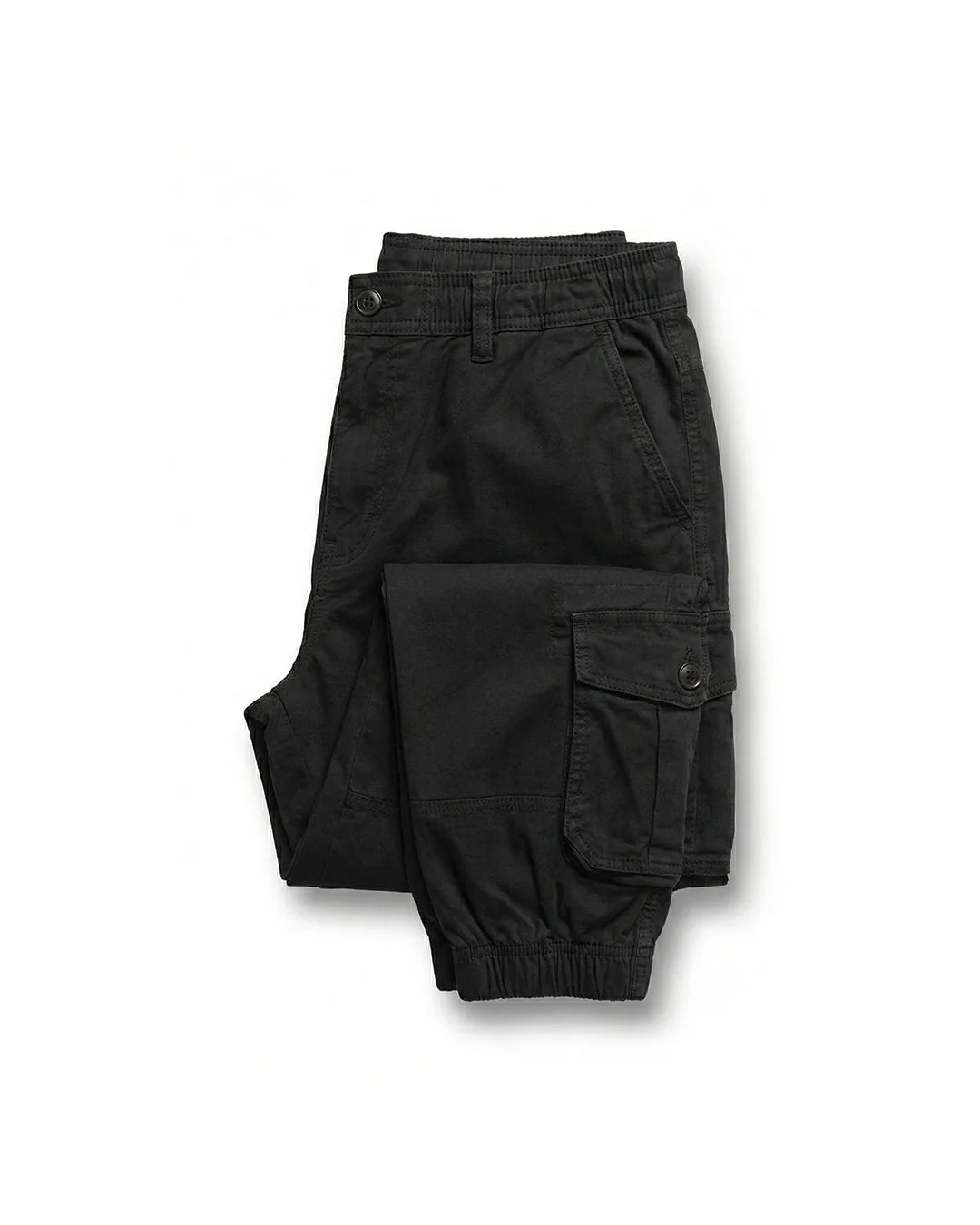 Men's Slim Fit Cargo Pants | Cotton Blend Trousers with Pockets 0