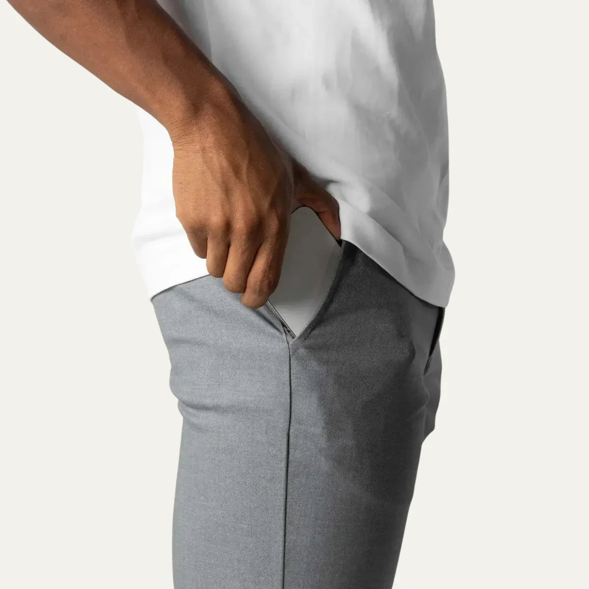 Men's Slim Fit Stretch Chino Pants | Casual Cotton Blend 3