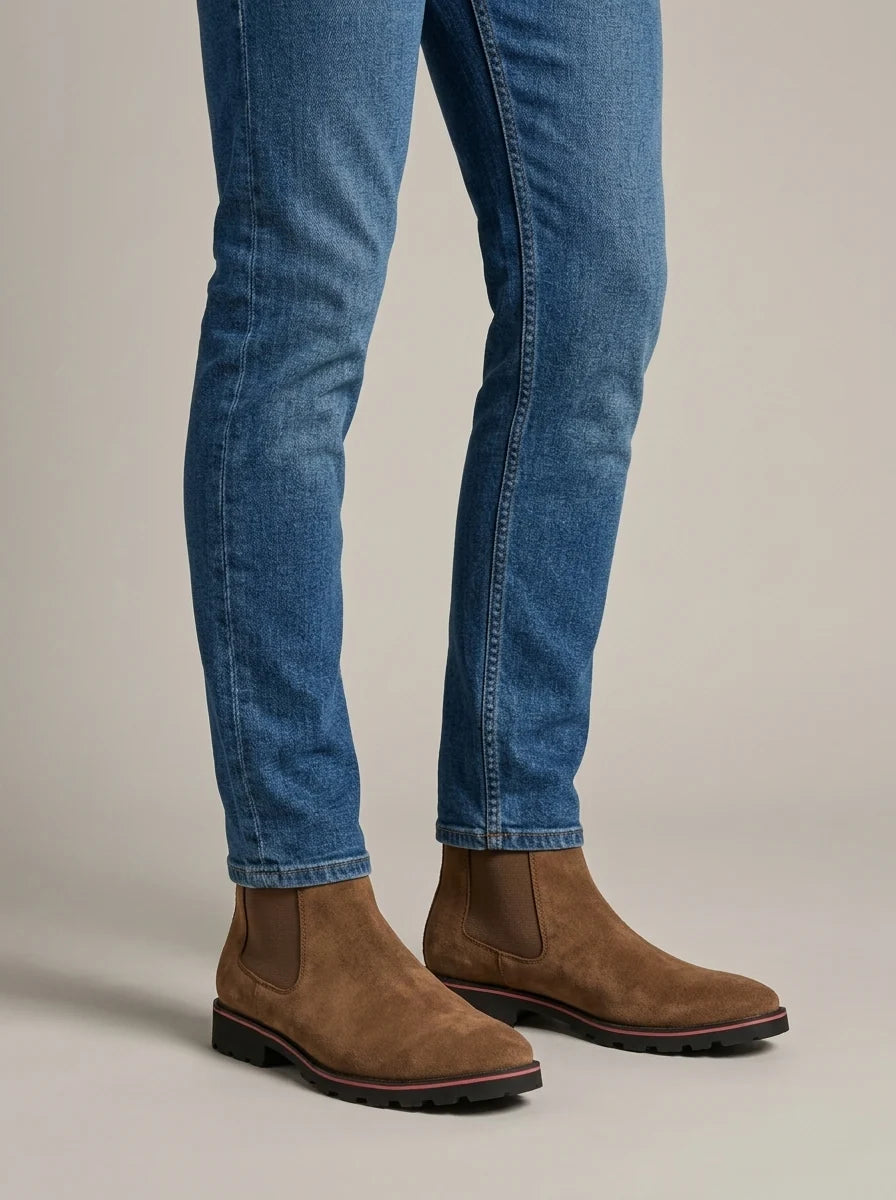 Men's Suede Chelsea Boots | Stylish Smart Casual Footwear 1