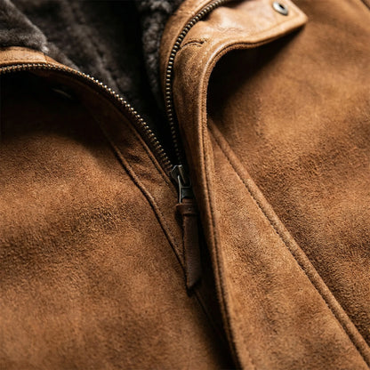 Men's Plush-Lined Overcoat | Stand Collar Winter Coat 3