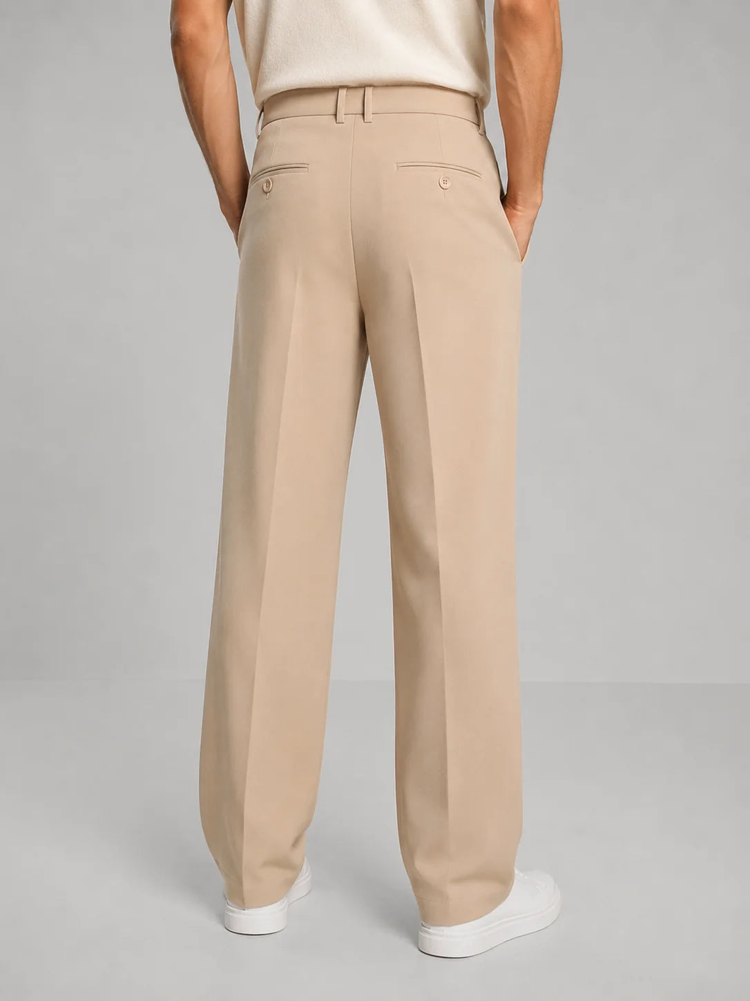 Men's Tailored Straight Leg Trousers | Smart Casual Fit 1