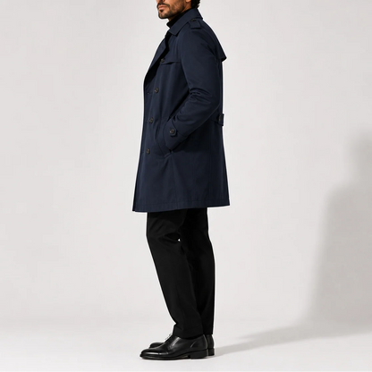 Men’s Trench Coat Jacket – Double-Breasted Smart Casual Style 3