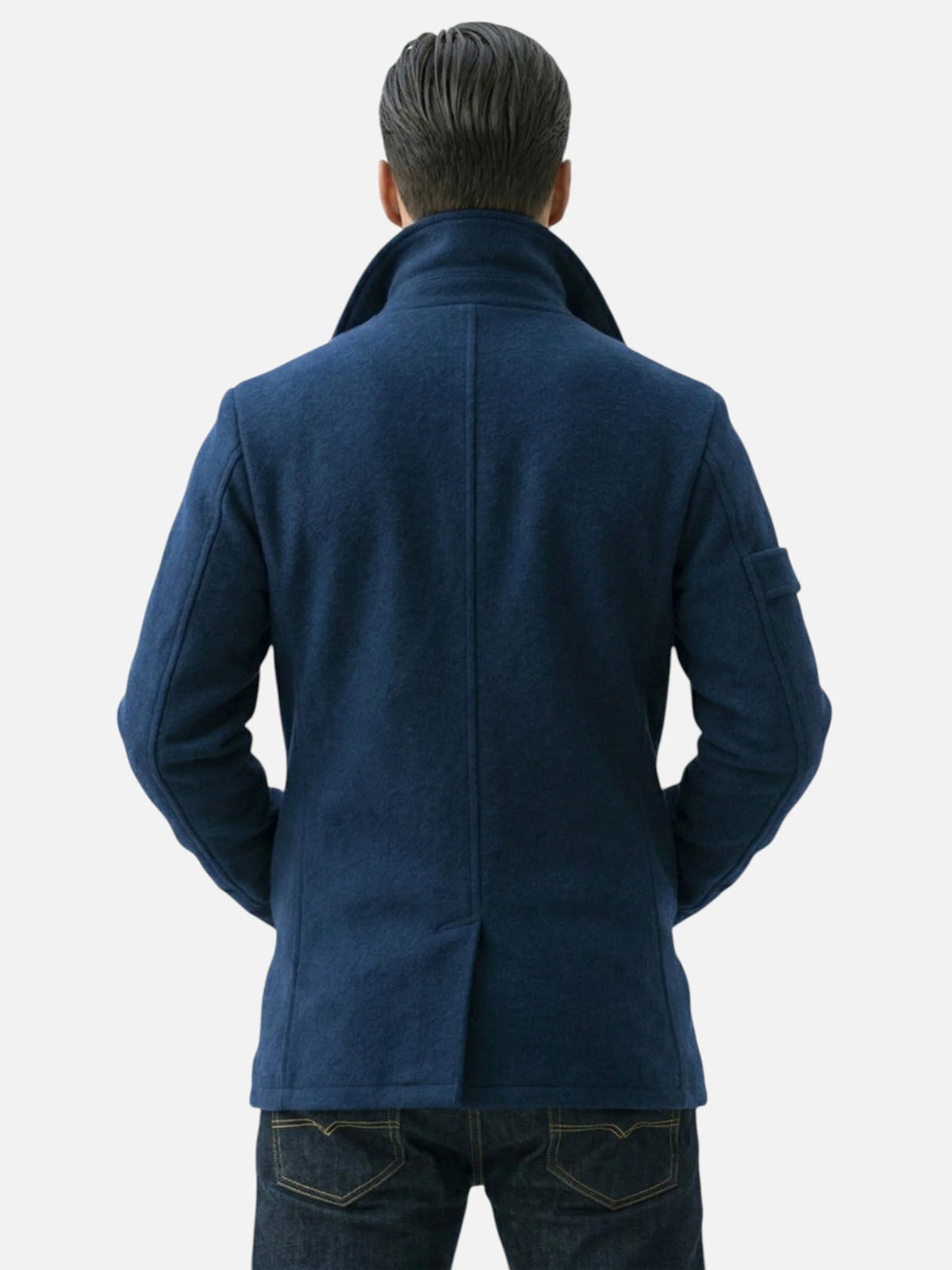 Men's Classic Pea Coat | Double-Breasted Winter Overcoat 3