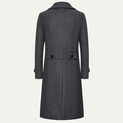 Men's Wool Double Breasted Trench Coat | Men's Overcoat 2